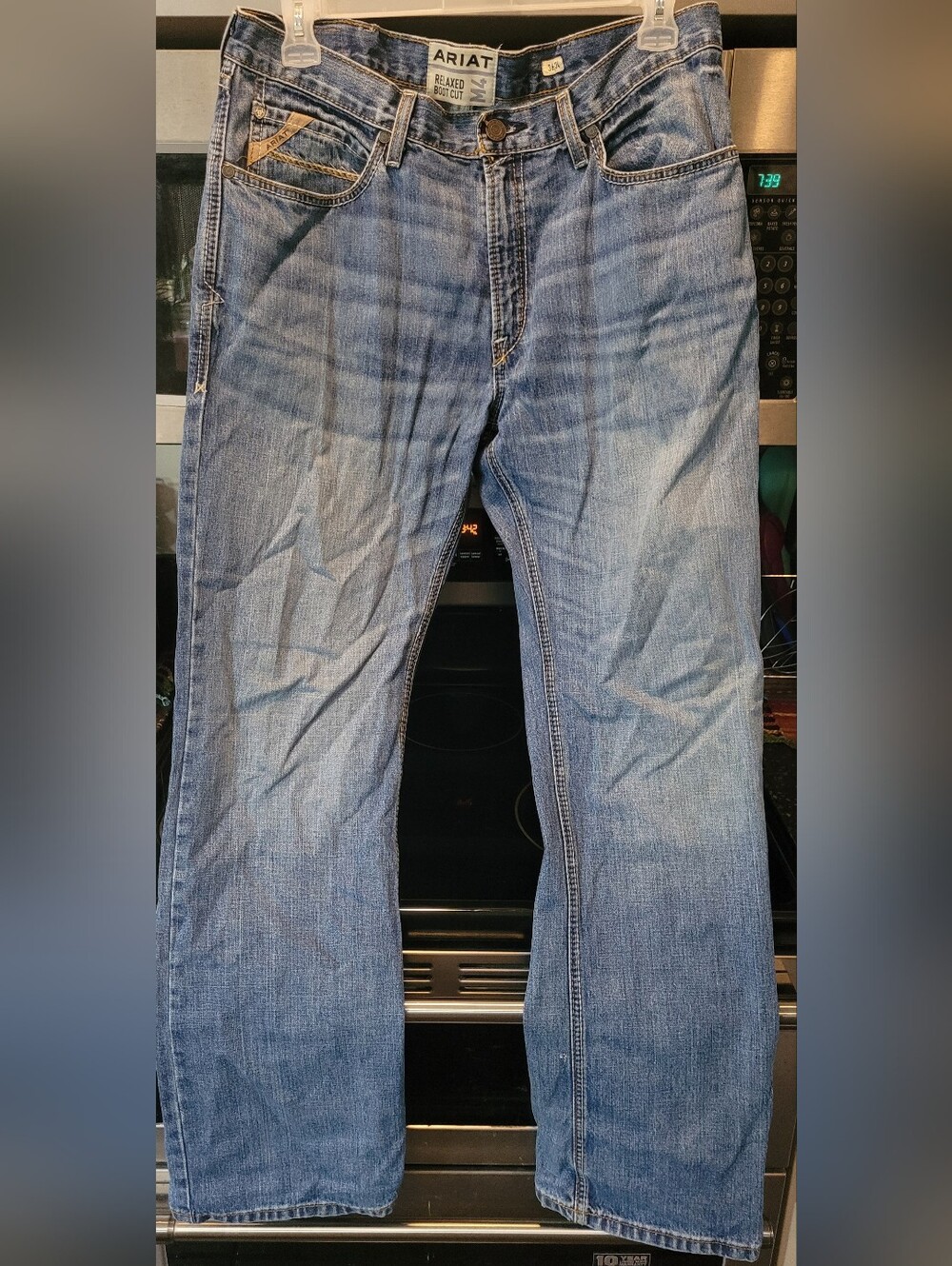 Ariat Relaxed Boot Cut M4 Men's Light Blue Denim Jeans 36x34